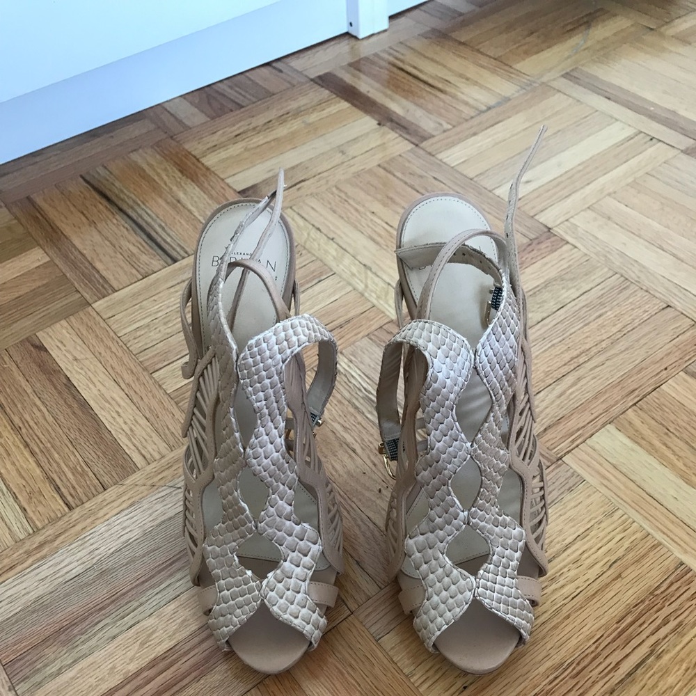 Alexandre Birman Nude Python Loretta Cage Sandal … - image 7